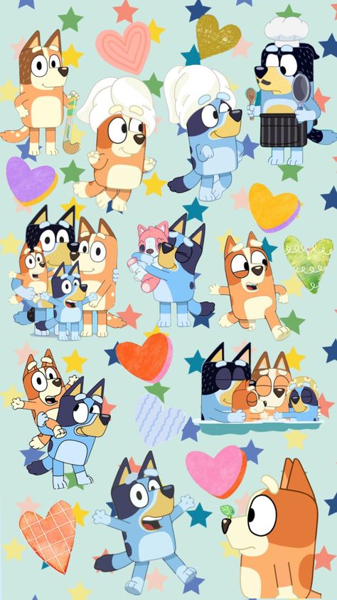 #bluey #blueyisthebestshow #wallpaper #vibes Bluey Wallpaper, Bingo Funny, Phone Lock Screen Wallpaper, Wallpaper Vibes, Cute Backgrounds For Iphone, Disney Background, Disney Phone Wallpaper, Cute Desktop Wallpaper, Cute Animal Drawings Kawaii