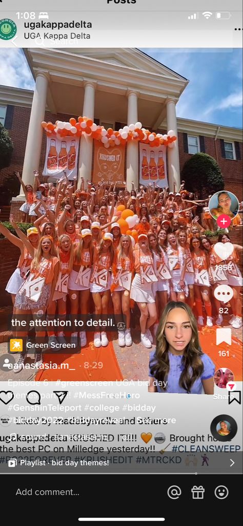 Orange Crush Outfit Ideas, Orange Crush Bid Day Theme, Orange Bid Day Theme, Crushed It Bid Day, Bid Day Outfits, Kappa Delta Bid Day, Bid Day Ideas, Soda Crush, Sorority Themes