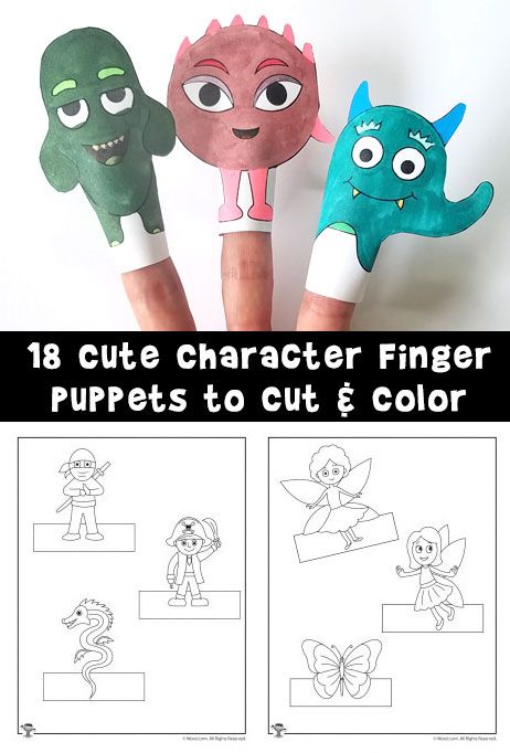 A set of 18 finger puppets that are ready to cut, color, and put on a play! Snake Crafts, Reading Buddies, Finger Puppet Patterns, Preschool Prep, Felt Puppets, Puppets For Kids, Be Adventurous, Puppets Diy, Felt Finger Puppets