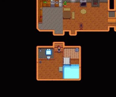 (CP) Bathroom after Houseupgrade at Stardew Valley Nexus - Mods and community Stardew Valley Bathroom, Games Images, Game Guide, Stardew Valley, Media Content, I Am Game, Favorite Things List, Quick Saves