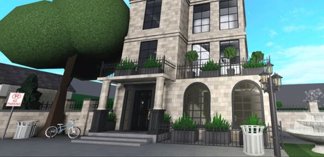 Bloxburg New York City Ideas, Bloxburg Parisian Apartment, San Francisco Townhouse Bloxburg, New York Town Bloxburg, Bloxburg Underground Subway, Bloxburg Newyork, Diy House Plans, What To Do When Bored, Parisian Apartment