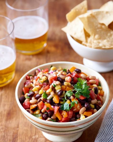 Recipe: Cowboy Caviar | Kitchn Caviar Recipes, Bean Salsa, Vegetable Snacks, Veggie Snacks, Cowboy Caviar, Overnight Oat, Super Bowl Food, Scrambled Eggs, Side Dishes Easy