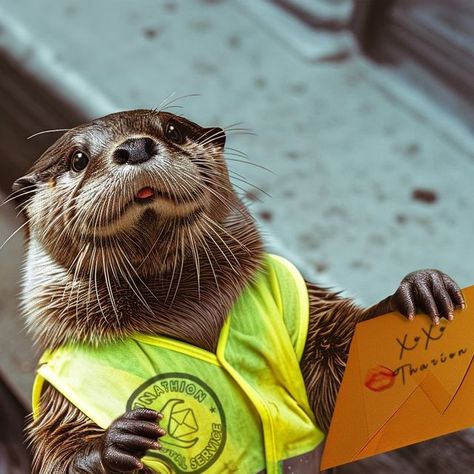 Sampai Arts on Instagram: "Fitzroy the Messenger Otter from Crescent City Another perspective to Bryce receiving a message from Tharion. Gosh messenger otters are so stinkin' cute. ⋆ Characters belong to Sarah J. Maas ⋆ Created with Midjourney AI & Photoshop #lunathion #ruhn #ruhndanaan #danika #danikafendyr #syrinx #crescentcity #brycequinlan #bryce #hunt #bryceandhunt #huntathalar #houseofearthandblood #hoeab #houseofskyandbreath #hosab #houseofflameandshadow #hofas #quinlar #bookstagram #booktok #sjm #sarahjmaas #aiart" Bryce And Hunt Ball, Hofas Sjm, Bryce Hunt, Crescent City Otter, Bryce And Danika, Syrinx Crescent City, Bryce And Hunt, Sara J Maas, Crescent City