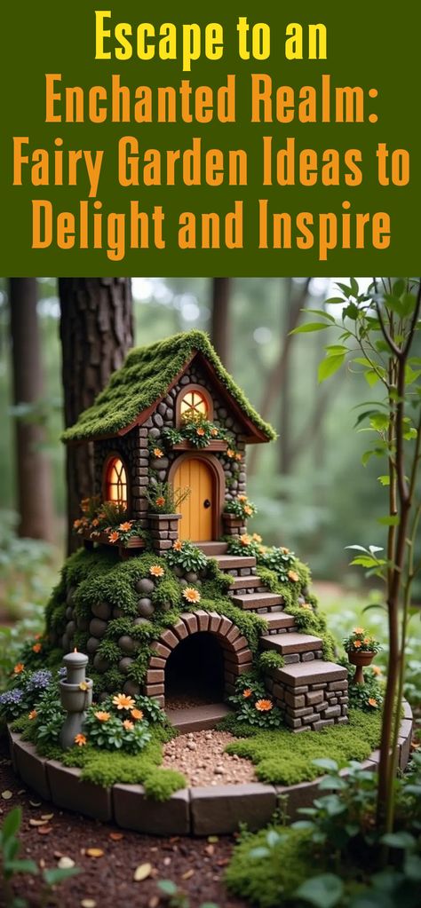 Magical Fairy Garden Ideas You’ll Love Magical Fairy Garden, Fairy Garden Ideas, Fairy Garden Crafts, Magical Fairy, Fairy Land, Garden Crafts, Outdoor Ideas, Fairy Garden, Enchanted