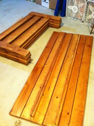 Upcycled Bunk Bed Workbench : 5 Steps (with Pictures) - Instructables Bed Upcycle, Wood Workbench, Twin Frame, Electric Hand Drill, Furniture Renovation, Bed Slats, Types Of Beds, Bottom Shelf, Wood Screws