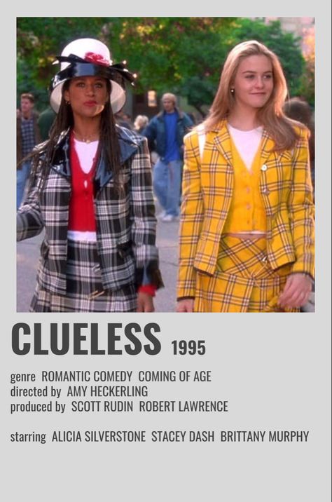 Clueless Film, Clueless Movie, Indie Movie Posters, Stacey Dash, Iconic Movie Posters, Girly Movies, Film Posters Minimalist, Mode Zara, Film Posters Vintage