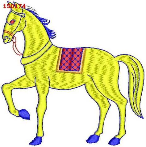 horse embroidary design-150174 Horse Embroidery Designs, Figure Embroidery, Horses Art, Horse Motif, Work Horses, Tracing Paper, Saree Border, Tulip Design, Blouse Neck