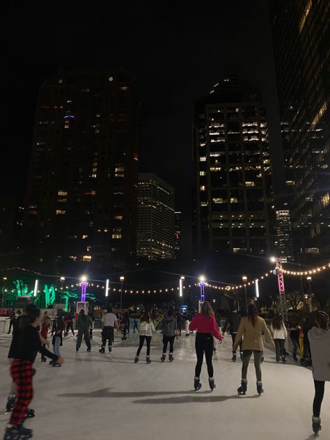 Date ideas 📍downtown Houston Christmas Ice Skates, Dream Dates, Downtown Houston, Ice Skating, Houston, Places To Go