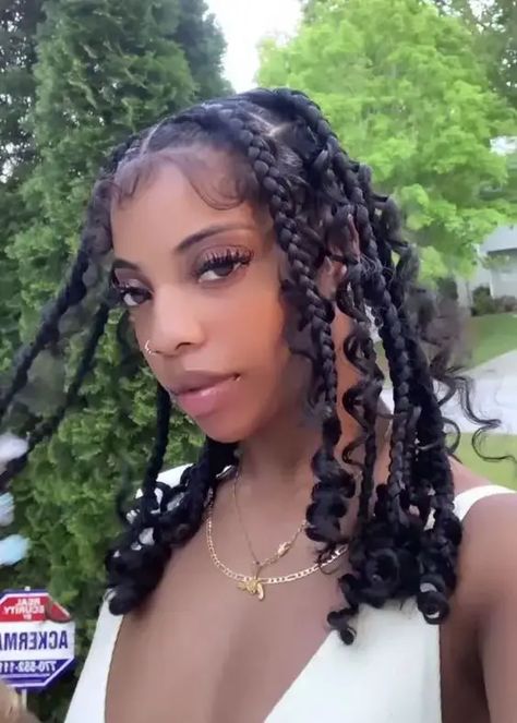 Coi Leray Braids: 33 Gorgeous Ideas to Inspire Your Next Hairdo – Svelte Magazine Teens Hairstyles, Coi Leray Braids, Curly Braided Hairstyles, Weave Hairstyles Braided, Coi Leray, Big Box Braids Hairstyles, Box Braids Hairstyles For Black Women, Girls Natural Hairstyles, Pretty Braided Hairstyles