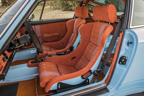 Restomod Interior, Car Interior Upholstery, Karman Ghia, Singer Porsche, Singer Vehicle Design, Japanese Sports Cars, Custom Car Interior, Aircraft Interiors, Car Frames