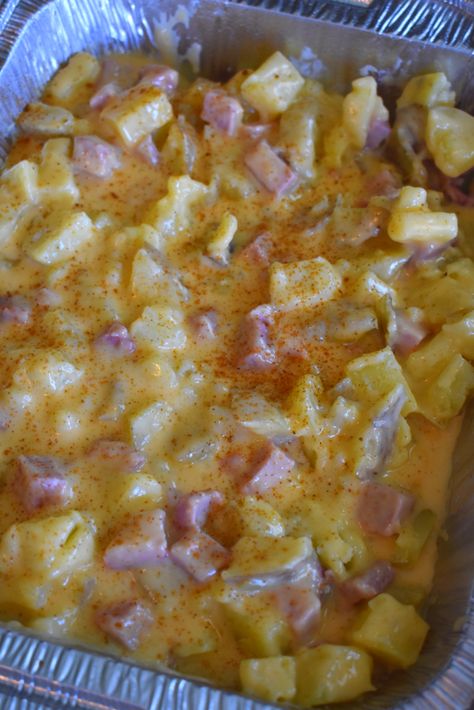 Mom's Cheesy Ham and Potato Casserole Recipe - These Old Cookbooks Ham And Potato Recipes, Cheesy Ham And Potato Casserole, Ham And Potatoes, Ham And Cheese Casserole, Ham Casserole Recipes, Ham And Potato Casserole, Ham Dishes, Ham Recipes Baked, Scalloped Potatoes And Ham