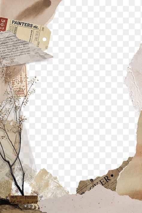 Ripped Paper Png, Textured Paper Background, Autumn Collage, Png Border, Scrapbook Frame, Vintage Paper Textures, Vintage Border, Ripped Paper, Paper Png