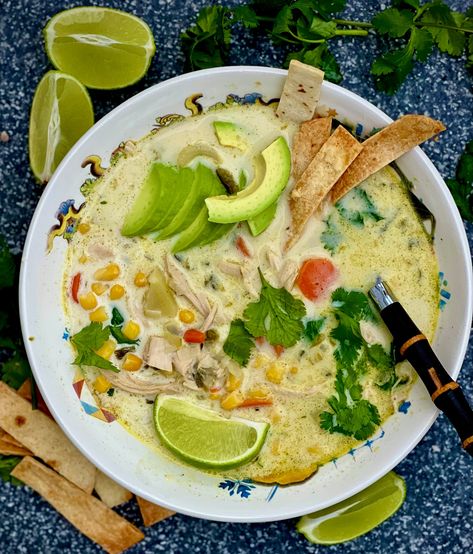 Poblano Chicken Corn Chowder, Chicken And Roasted Poblano Soup, Chicken Poblano Chowder, Poblano Chicken Chowder Soup, Chile Poblano Soup, Chicken Pablo Soup, Poblano Chicken Chowder, Poblano Chicken Soup, Chicken Poblano Recipes