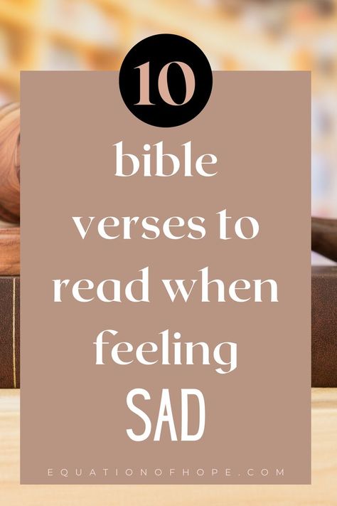 Have you been feeling sad lately? Are you discouraged? If things are rough and you're looking for some encouragement, stick around! Click here for 10 bible verses to read when you are sad. In this list you will find 10 powerful bible verses that will lift you up and bring you peace and hope. #bibleversestoread #powerfulscripture #dailyhope #christiancommunity #dailybibleverses Bible Verse When You Feeling Down, Read Me When Bible Verses Jar, Bible Verses To Read When, Verses To Read When, Bible Verse Jar, Encouragement Jar, Happy Bible Verses, Verses To Read, Bible Verses For Teens