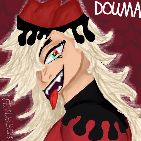 Douma Drawing, Douma Funny, Douma Fanart, Douma Manga, Losing Faith In Humanity, Losing Faith, Cat Nap, Faith In Humanity, Jojo Bizarre