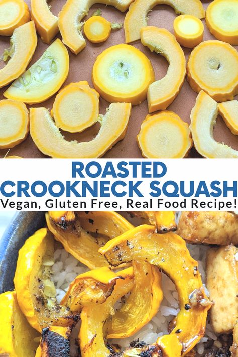 Crookneck Squash Recipes Air Fryer, Yellow Bumpy Crookneck Squash Recipes, Long Neck Squash Recipes, Yellow Crookneck Squash Recipes, Crooked Neck Squash Recipes, Vegan Yellow Squash Recipes, Crookneck Squash Recipes, Fresh Veggie Recipes, South Recipes