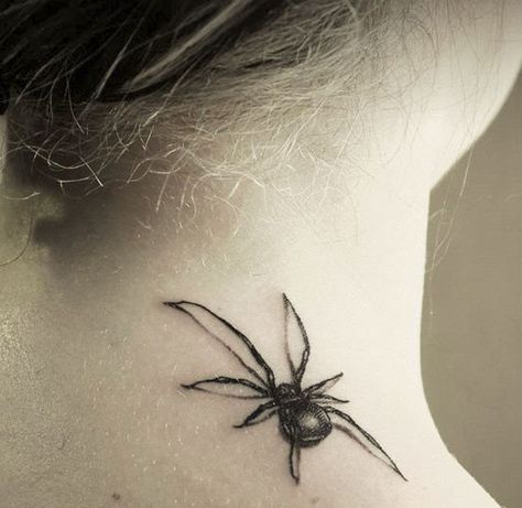 without the shadow Black Tattoo Ideas, Black Widow Tattoo, Side Tattoos Women, Shadow Tattoo, Insect Tattoo, Skeleton Tattoos, D Tattoo, Spider Tattoo, Geniale Tattoos