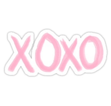 XOXO Stickers It Started With A Kiss, Tumblr Sticker, Tumblr Png, Pink Stickers, Iphone Stickers, Tumblr Stickers, Hydroflask Stickers, Phone Stickers, Unique Sticker