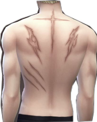 BACK SCAR_1 Sims 4 Male Clothes, Sims 4 Tattoos, Sims 4 Piercings, Sims Packs, Play Sims 4, Pelo Sims, Sims 4 Game Mods, Sims 4 Body Mods, Sims 4 Cc Folder