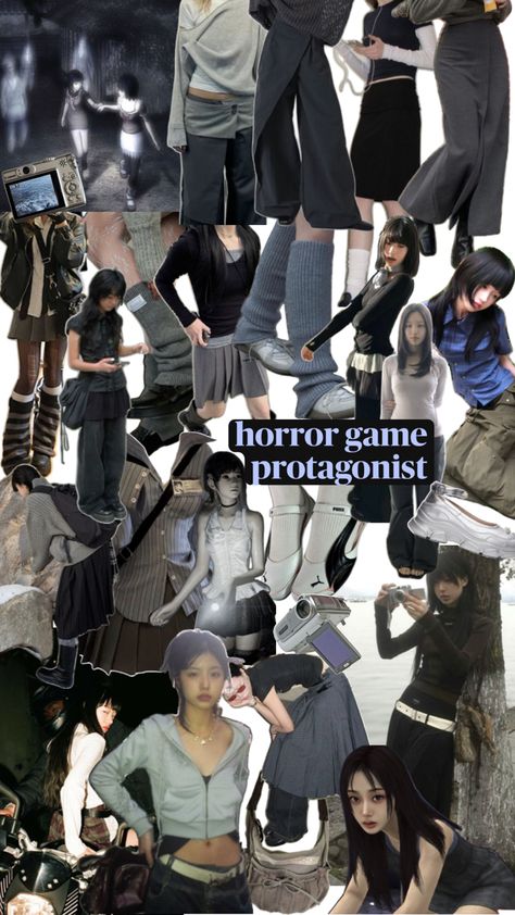 Japanese Horror Game, Protagonist Outfit, 2000s Horror, Horror Game Protagonist, Game Protagonist, Japanese Horror, Horror Game, Early 2000s