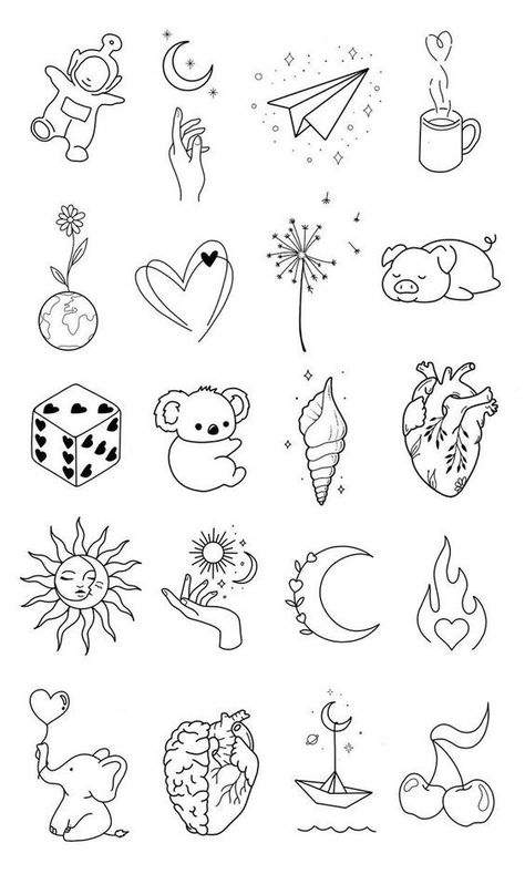 Beginner Tattoos, Petit Tattoo, Tato Henna, Small Pretty Tattoos, Simple Tattoo Designs, Flash Tattoo Designs, 타이포그래피 포스터 디자인, Cute Little Tattoos, Cute Tiny Tattoos