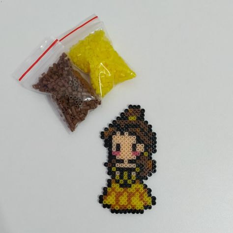 Beauty And The Beast Perler, Bueaty And The Beast, Melt Beads, Melt Beads Patterns, The Beauty And The Beast, Pixel Beads, Beads Patterns, Hamma Beads, Fuse Bead Patterns