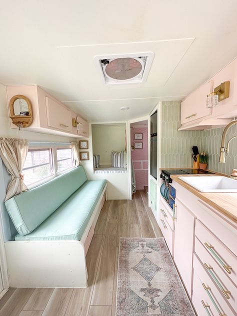 Board And Batten Exterior, Rv Interior Remodel, Camper Interior Design, Camper Trailer Remodel, Vintage Camper Remodel, Diy Camper Remodel, Rv Renovations, Van Home, Rv Decor