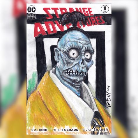 Bob Beetlejuice, Beetlejuice Shrunken Head, Strange Adventures, Blank Comic Book, Book Sketch, Shrunken Head, Sketch Cover, Beetlejuice Beetlejuice, Tim Burton Movie