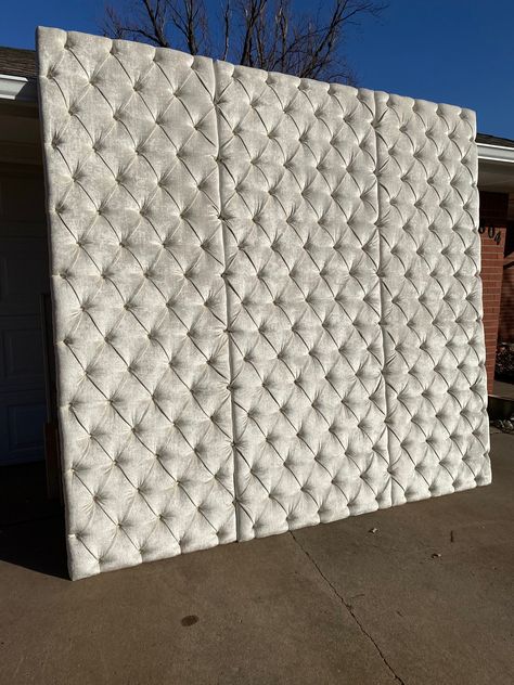 Handcrafted wall panels and tiles add the perfect custom touch! Shown in photos is for a banquette area - built to order and deeply, handed tufted in gorgeous bone velvet. We offer a wide selection of fabric. Prices vary with size and options - PLEASE ETSY CONVO OR CALL FOR A QUOTE INCLUDING SHIPPING. Item description in photos: LISA'S PANELS FEATURES Height - 100.5 Width - 107 Color - Bone Liliana Fabric - Velvet (selection by mailed sample) Button - Fabric covered PLUSH PANELS - inspo in photo Tuffed Headboard, Tufted Wall, Bus Interior, Color Bone, Headboard Wall, Brass Tacks, Custom Wall, Wall Panels, Fabric Covered