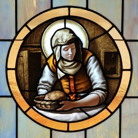 St Martha, Mary Of Bethany, Saint Martha, Blessed Virgin, Catholic Prayers, Pray For Us, Catholic Art, Patron Saints, Stained Glass Art