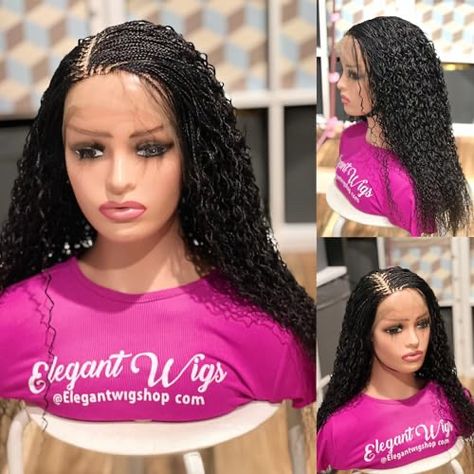 Girls Cornrow Hairstyles, Braided Cornrows, Twist Wigs, Curly Tips, Micro Twists, Afro Wigs, Wavy Wig, Braided Wig, Black Wig