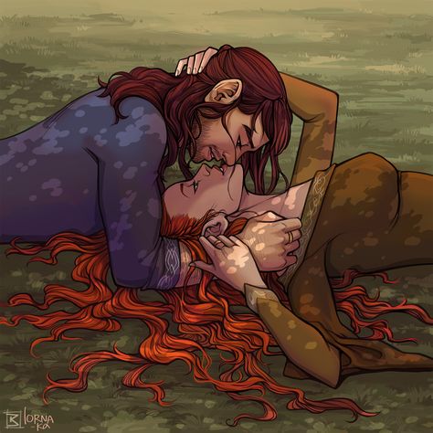 Spring After Winter and Sun on the Leaves Kili And Tauriel Fan Art, Kili Fanart, Kili Hobbit, Kili And Tauriel, Fili And Kili, Bilbo Baggins, Tauriel, Jrr Tolkien, Pretty Hair