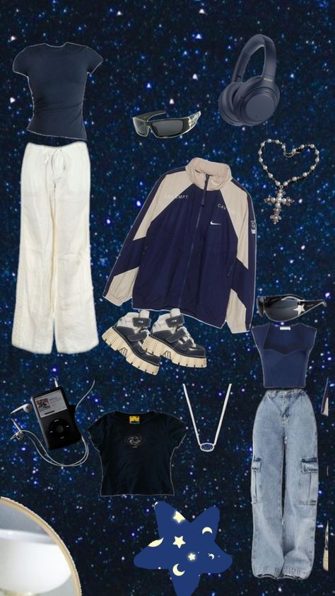 Dark blue Dark Blue Outfit Ideas, Dark Blue Outfit Aesthetic, Dark Blue Outfits, Dark Blue Clothes, Dark Blue Outfit, Thift Store, Gold Outfit, Dark Blue Dress, Blue Fits