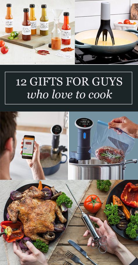 12 Christmas Gifts for Guys Who Love to Cook #christmas #gifts #giftideas #giftguide #christmasgifts Cooking Christmas Gifts, Gifts For A Chef Guys, Chef Gifts For Men, Cooking Gifts For Men, Gifts For Chefs Men, Christmas Gifts For Guys, Boutique Bedroom, Kitchen Gift Ideas, Gifts For Chefs