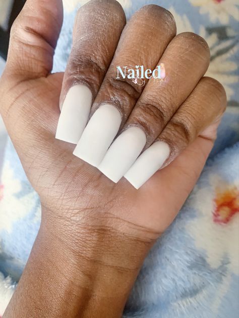 Milky White acrylic nails @nailedbyniyah #nailsofinstagram #blacknailtech #blacknails #nailart #nailtechnician #nailartideas #nailtech Classy Nail, Classy Nail Designs, White Acrylic Nails, Classy Nails, Milky White, Nail Technician, White Acrylics, White Acrylic, Black Nails