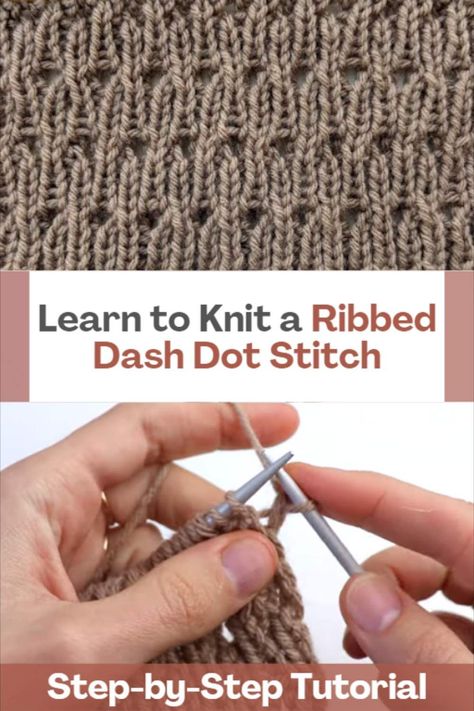 Knitting is a creative and fulfilling craft that allows you to explore various stitch patterns and textures. One such intriguing stitch pattern is the ribbed dash dot stitch. With its alternating rows of ribbing and a captivating dash dot design, this stitch adds a unique touch to any knitting project. In this step-by-step tutorial, we will guide you through the process of knitting the ribbed dash dot stitch. So, grab your knitting needles and let's get started! The ribbed dash dot stitch... Rib Stitch Knitting, Apron Sewing, Knitting Lace, Learn To Knit, Dash And Dot, Apron Sewing Pattern, Sewing Aprons, Learn How To Knit, How To Start Knitting