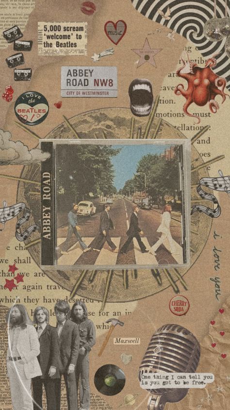 For @cobain_flwrs and @fstrnu ’s comp! Beatles Collage, Scream Music, Beatles Wallpaper, Beatles Poster, John Lennon Paul Mccartney, Collage Wallpaper, Pretty Beach, Buddy Holly, Abbey Road