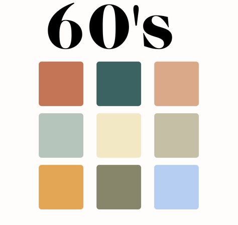 #60sfashion #60s #60scolorpalette #vintageaesthetic #60saesthetic #60svibes #mutedcolorpalette #vintagecolorpalette #vintagevibes #colorpalette #vibrantcolorpalette #colors #colortheory Color Palette 60s, 60s Aesthetic Color Palette, 60s Style Decor, 60s Colors Palette, 60s Aesthetic Interior Design, Midcentury Ranch Interior, Vintage Neutral Color Palette, Art Deco Pallete Color, 60s Style Fashion