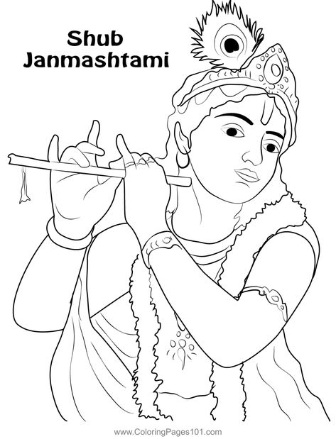 Best Krishna Coloring Page Krishna Coloring Pages, Janmashtami Drawing Ideas, Drawing Ideas Easy Cute, Janmashtami Drawing, Dog Drawing Simple, Colour Drawing, Krishna Drawing, Pot Filler, Krishna Janmashtami