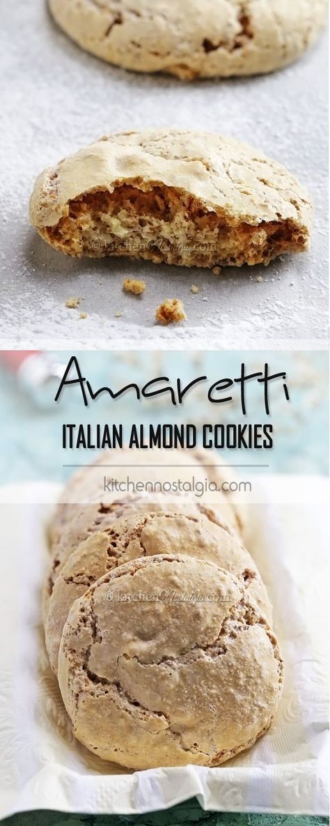 Desserts Italian, Italian Biscuits, Italian Almond Cookies, Almond Meal Cookies, Amaretti Cookies, Italian Cookie Recipes, Crinkle Cookies, Italian Cookies, Almond Cookies