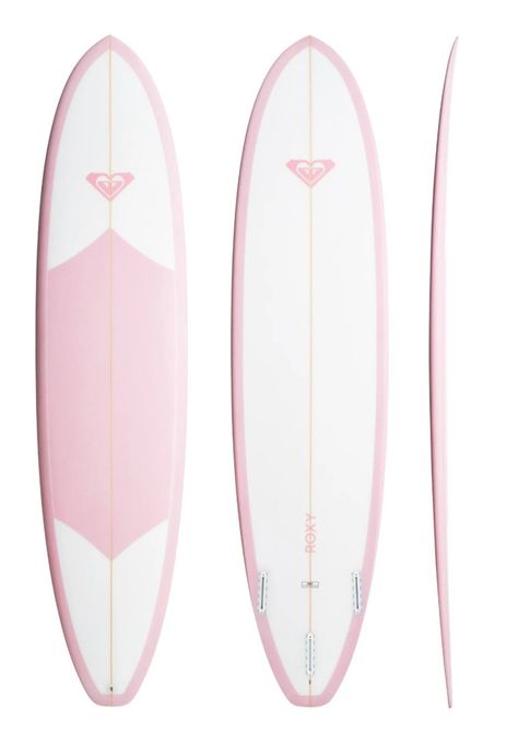 Roxy Surfboard, Roxy Minimal #surfing #surfboard #surf Pink Paddle Board, Girly Surfboard, Roxy Surfboards, Surfboard Widget, Surf Boards Aesthetic, Aesthetic Surfboard, Diy Surfboard, Pink Surfboard, Foam Surfboard