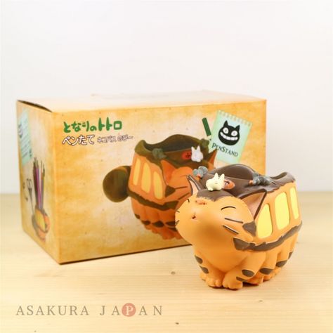 Studio Ghibli Funko Pop, Studio Ghibli Plant Pot, Studio Ghibli Stationary, Studio Ghibli Figures, Totoro Figurines, Studio Ghibli Room Decor, Cat Bus Totoro, Ghibli Toys, Cat Bus