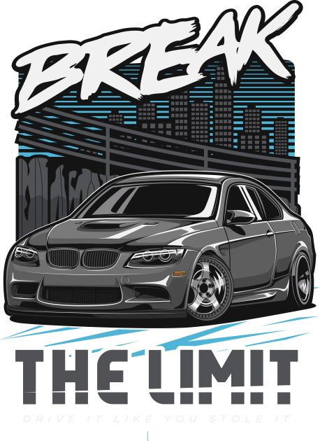 Bmw Car Design, Bmw T Shirt Design, Ladies Graphic Tees, Retro Car Illustration, Car Shirt Design, Car T Shirt Design, Malibu Car, Clothing Illustration, Bmw M Series