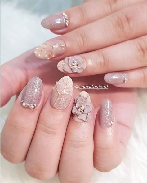 Art Tips And Tricks, Creative Nail Ideas, Bridal Nails Designs, 3d Nail Art Designs, Art Challenges, Bridal Nail Art, Nails Art Ideas, Nail Techniques, Nail Art For Beginners