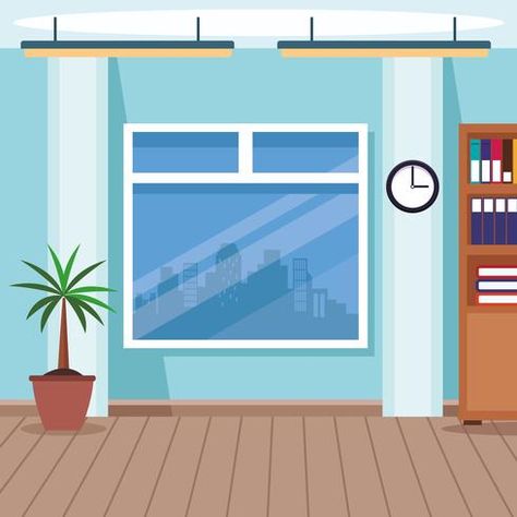 Window Cartoon, Office Cartoon, Office Background, Office Window, Illustration Graphic, Executive Office, Business Illustration, Illustration Graphic Design, Window Design