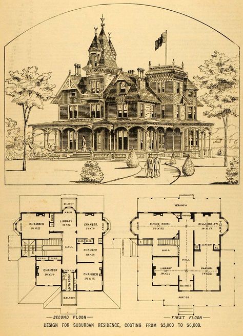 vintage Victorian House Plans | 1879 Print Victorian House Architectural Design Floor Plans Horace G ... Victorian House Floor Plans, Vintage Victorian House Plans, Victorian Floor Plans, Victorian House Plan, Open Foyer, Victorian House Plans, Mansion Floor Plan, Plans Architecture, Vintage House Plans