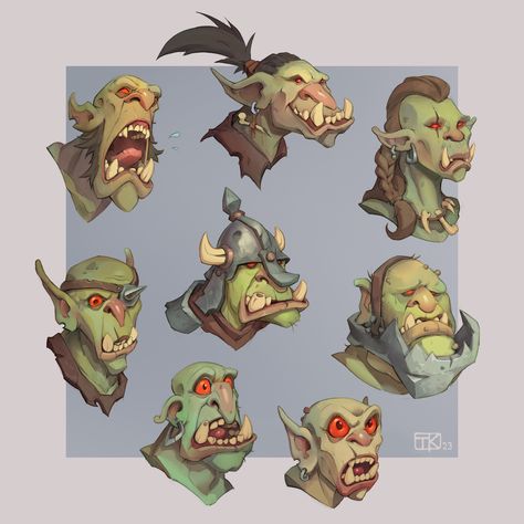 Orcs Character Design, Ork Concept Art, Orc Teeth Drawing, Orc Drawing, Orc Illustration, Orc Concept Art, Orc Design, Orc Character Design, Warhammer Orc Art