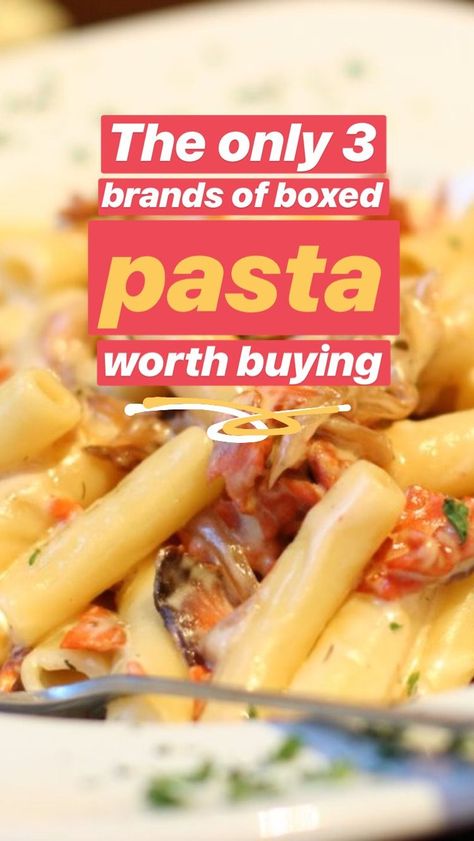 A chef reveals the only 3 brands of boxed pasta worth buying Healthiest Pasta To Buy, Pasta Brands, Organic Pasta, Healthy Pastas, A Chef, Good Brands, Facebook Twitter, Food Recipe, Grocery Store