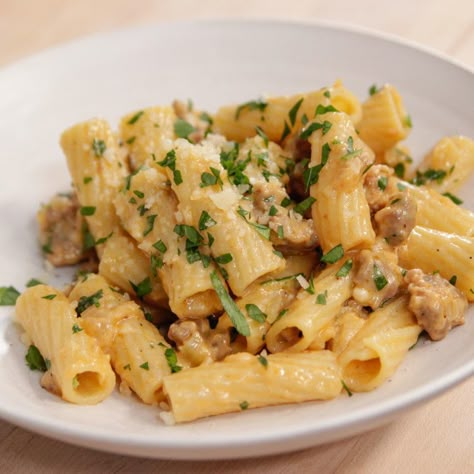 Rigatoni With Sausage And Fennel, Sausage And Fennel, Rigatoni With Sausage, Fennel Recipe, Fennel Pasta, Sausage Rigatoni, Fennel Recipes, Fennel Sausage, Ina Garten Recipes