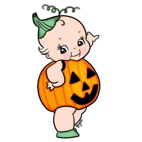 How To Draw Kewpie, Kewpie Halloween, Spooky Kewpie, Kewpie Baby Drawing, Kewpie With Tattoos, Halloween Kewpie, Kewpie Butterfly, Kewpie Art, Galletas Halloween